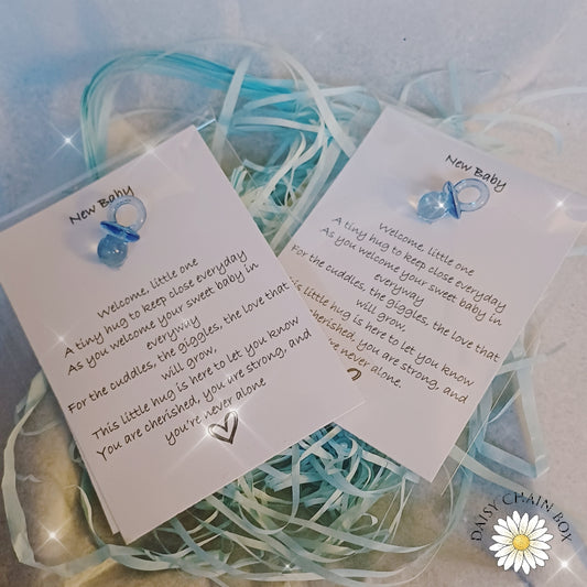 New Baby Pocket Hug – Congratulations Gift for New Mum & Dad, Baby Shower Keepsake, Letterbox Gift for New Parents