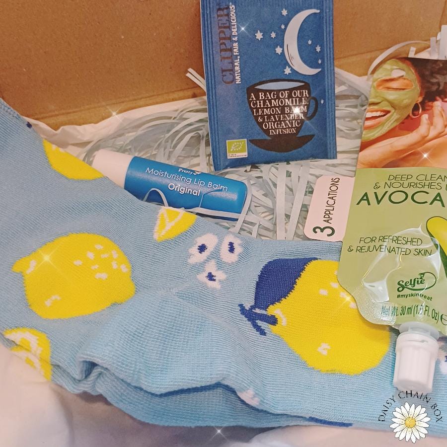 Mini Blue Gift Box – Self-Care Pamper Set – Birthday, Thank You, Thinking of You, Relaxation Gift (Free UK Delivery!)