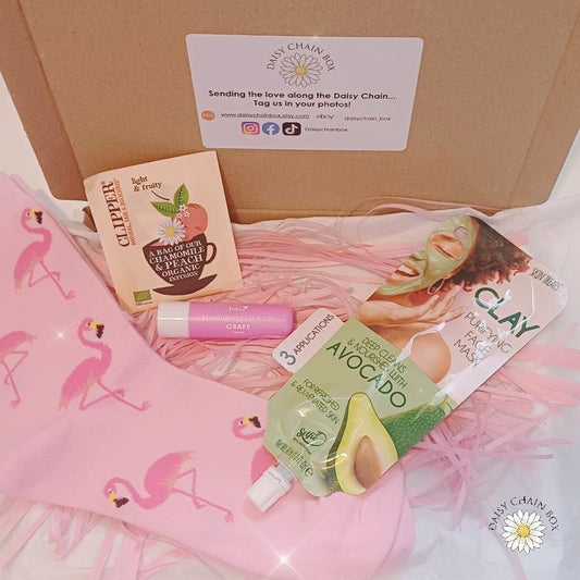 Mini Pink Gift Box – Self-Care Pamper Set – Birthday, Thank You, Thinking of You, Relaxation Gift (Free UK Delivery!)