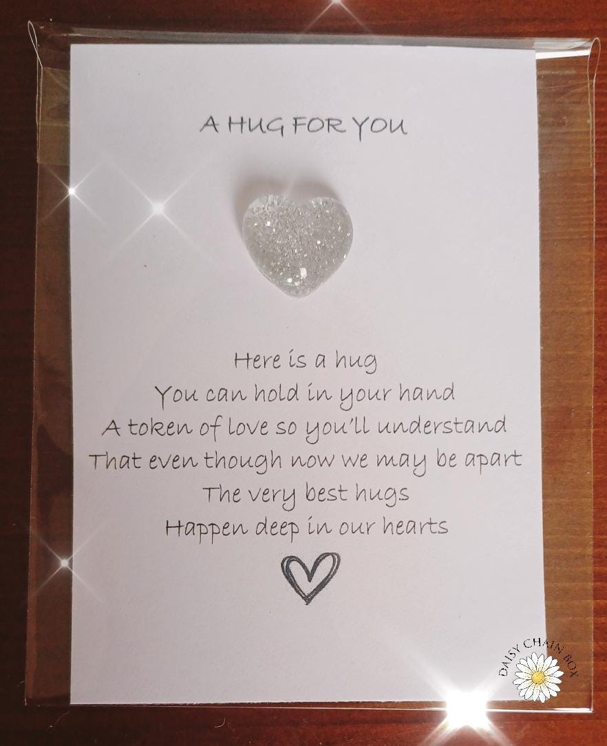Pocket Hug – Mini Hug Token – Keepsake Gift –Thinking of You–Friendship Gift–Comfort Token–Support Gift–Long Distance Gift–Hug in a Pocket