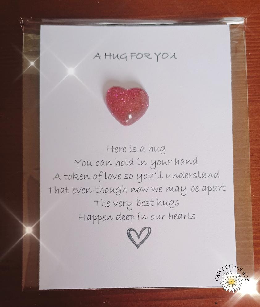Pocket Hug – Mini Hug Token – Keepsake Gift –Thinking of You–Friendship Gift–Comfort Token–Support Gift–Long Distance Gift–Hug in a Pocket
