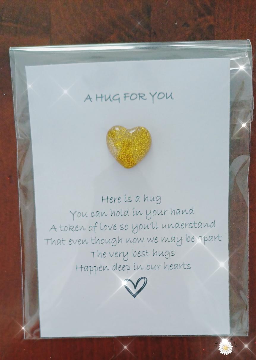 Pocket Hug – Mini Hug Token – Keepsake Gift –Thinking of You–Friendship Gift–Comfort Token–Support Gift–Long Distance Gift–Hug in a Pocket
