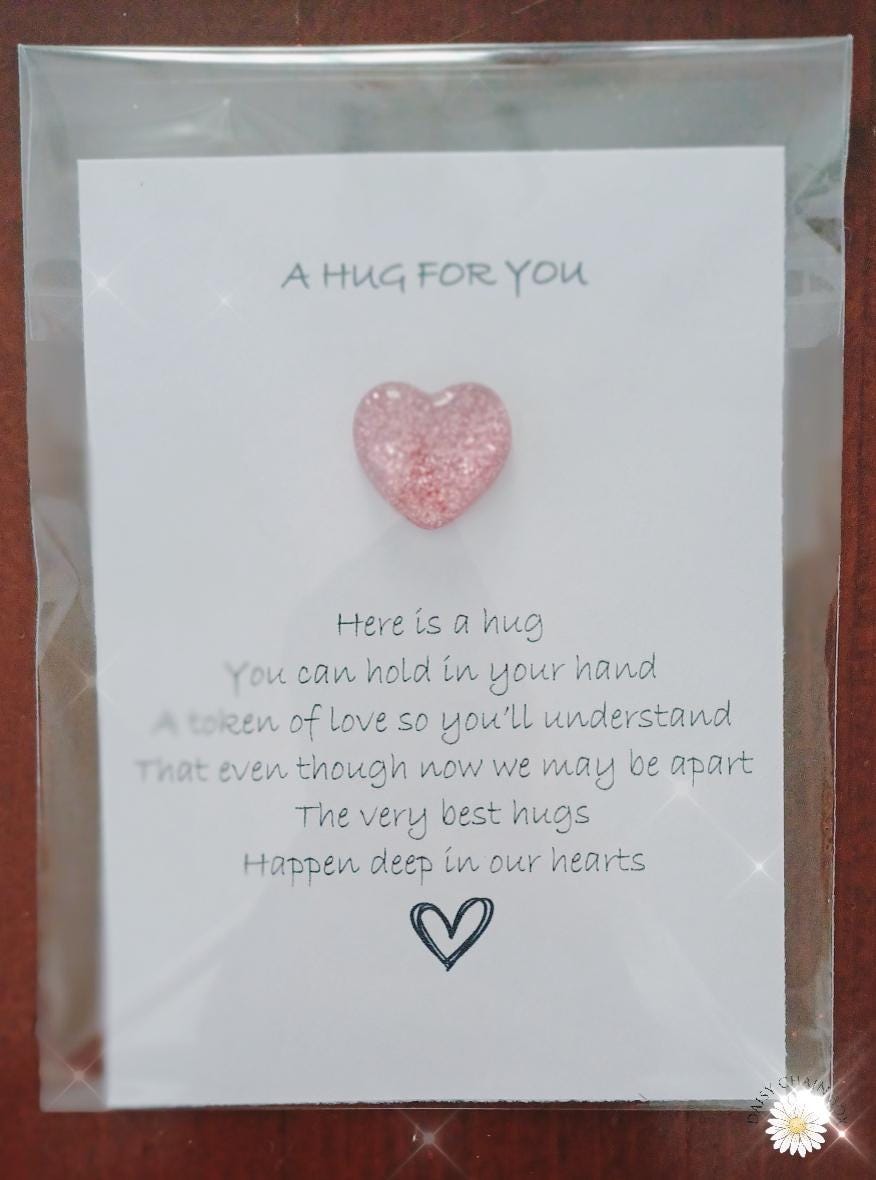 Pocket Hug – Mini Hug Token – Keepsake Gift –Thinking of You–Friendship Gift–Comfort Token–Support Gift–Long Distance Gift–Hug in a Pocket