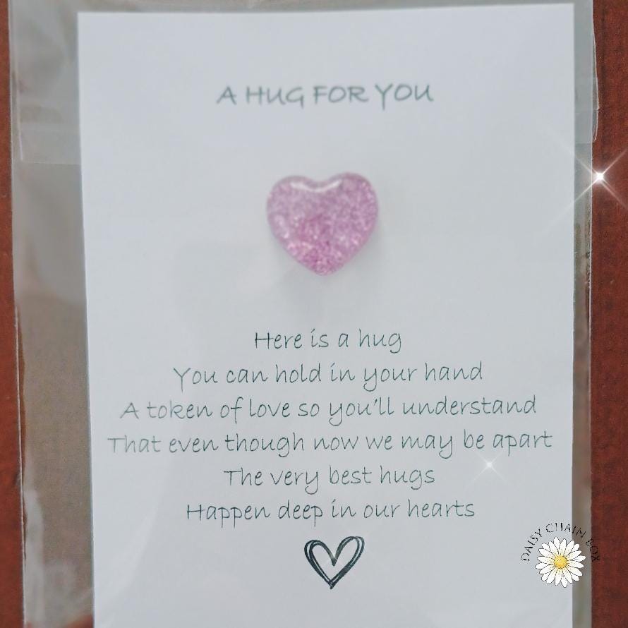 Pocket Hug – Mini Hug Token – Keepsake Gift –Thinking of You–Friendship Gift–Comfort Token–Support Gift–Long Distance Gift–Hug in a Pocket