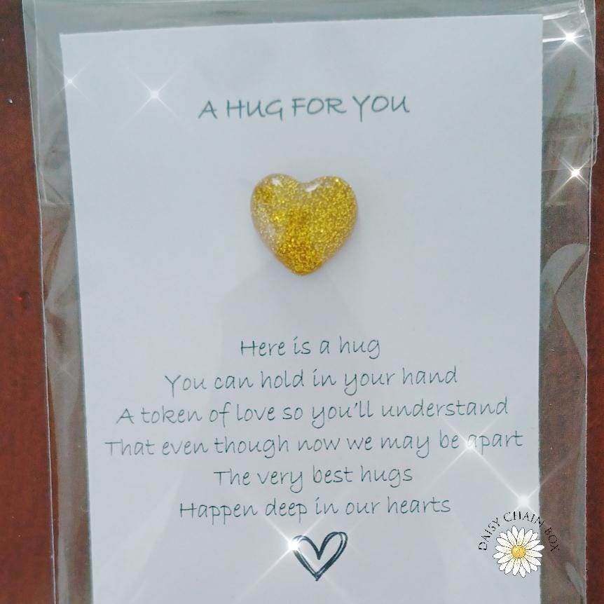 Pocket Hug – Mini Hug Token – Keepsake Gift –Thinking of You–Friendship Gift–Comfort Token–Support Gift–Long Distance Gift–Hug in a Pocket