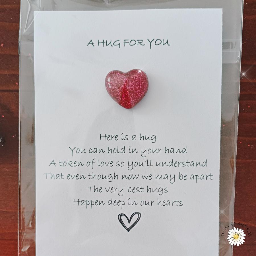 Pocket Hug – Mini Hug Token – Keepsake Gift –Thinking of You–Friendship Gift–Comfort Token–Support Gift–Long Distance Gift–Hug in a Pocket