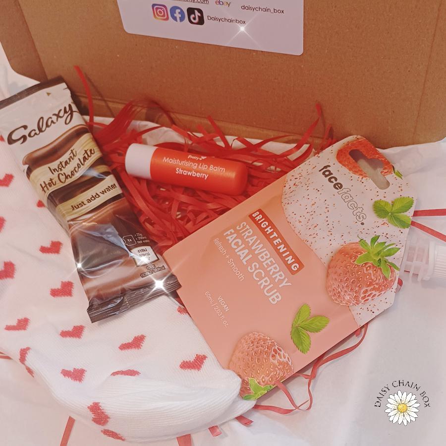 Mini Red Gift Box – Pamper & Self-Care Treat – Birthday, Thinking of You, Thank You Gift (Free UK delivery!)