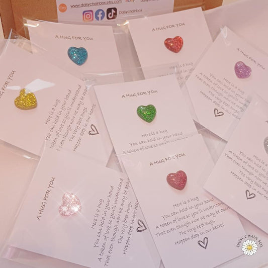 Pocket Hug – Mini Hug Token – Keepsake Gift –Thinking of You–Friendship Gift–Comfort Token–Support Gift–Long Distance Gift–Hug in a Pocket