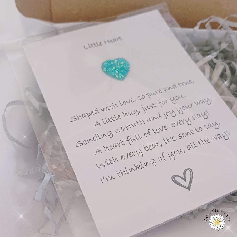 Heart Pocket Hug – Mini Keepsake Gift, Thinking of You Token, Hug in the Post, Letterbox Gift, Small Gift for Friend or Loved One