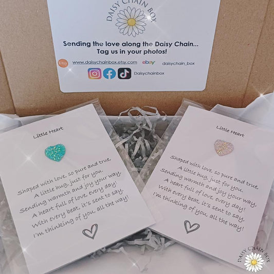 Heart Pocket Hug – Mini Keepsake Gift, Thinking of You Token, Hug in the Post, Letterbox Gift, Small Gift for Friend or Loved One