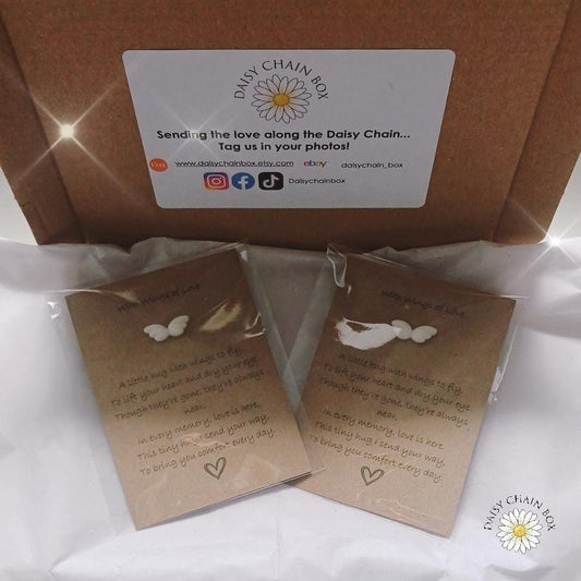 Pocket Hug - Wings of Love Keepsake | Sympathy Gift | Angel Wing Charm | Memorial Token | Thinking of You | Grief Support | Bereavement Gift