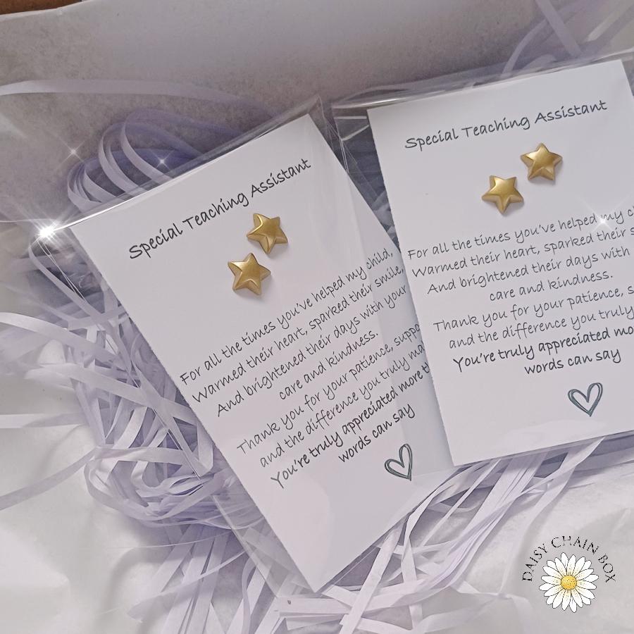 Special Teaching Assistant Pocket Hug - Gold Star | Thank You Gift | End of Term Token | TA Appreciation Keepsake | Teaching Assistant Gift
