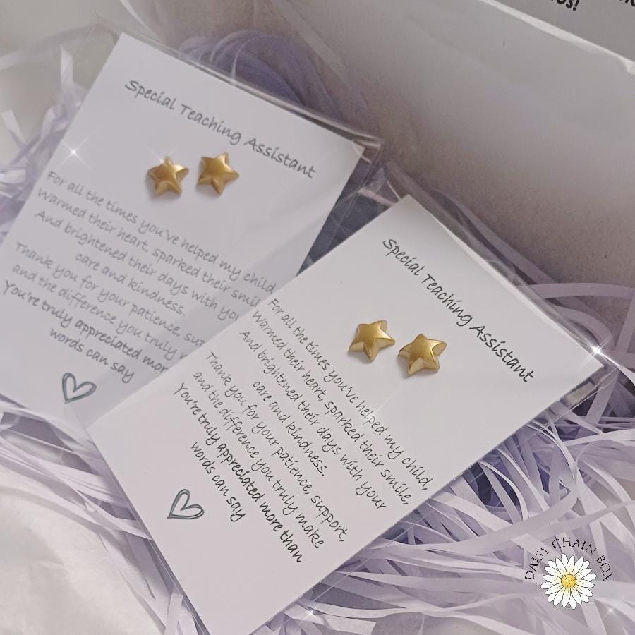 Special Teaching Assistant Pocket Hug - Gold Star | Thank You Gift | End of Term Token | TA Appreciation Keepsake | Teaching Assistant Gift