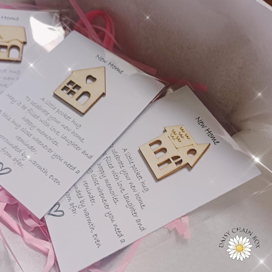 New Home Pocket Hug – Tiny Handmade Hug for Moving Day | Letterbox Gift | Encouragement Keepsake | Free UK Postage