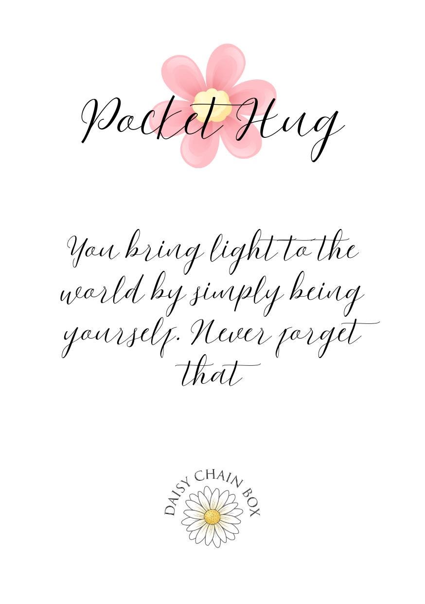 Printable Pocket Hug Set of 5 (A6 each) |Digital Download PDF, Instant Love & Positivity Cards, Cute Pocket Hug Cards, Thoughtful Gift Idea