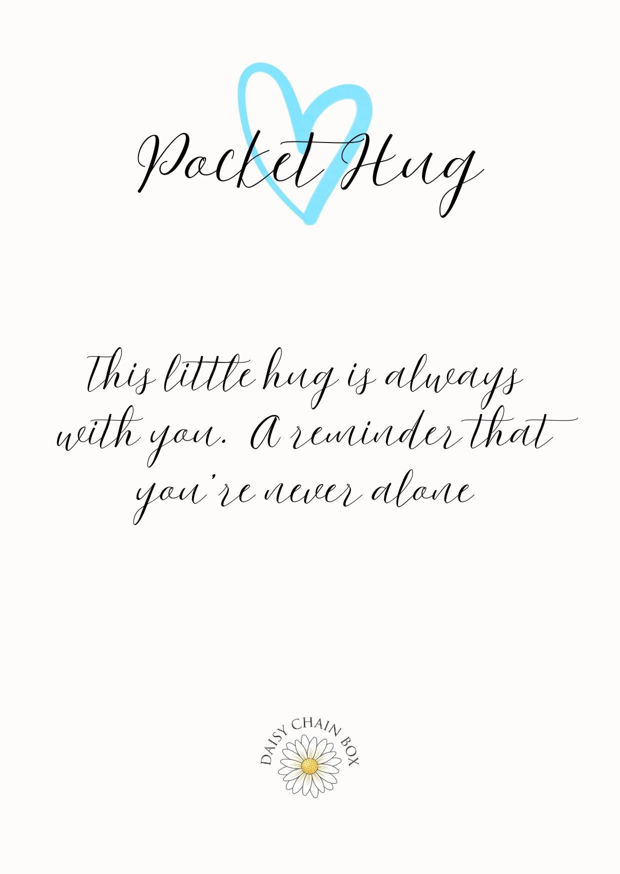Printable Pocket Hug Set of 5 (A6 each) |Digital Download PDF, Instant Love & Positivity Cards, Cute Pocket Hug Cards, Thoughtful Gift Idea